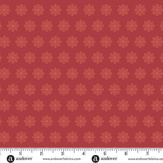 Petals and Stitches by Stephanie Organes Tiled Dresden Dark Amber