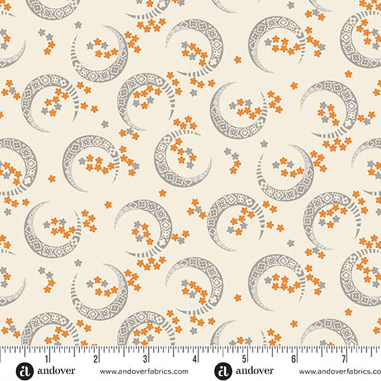 Midnight Moon by Andover Fabrics Crescent Moon Dawn