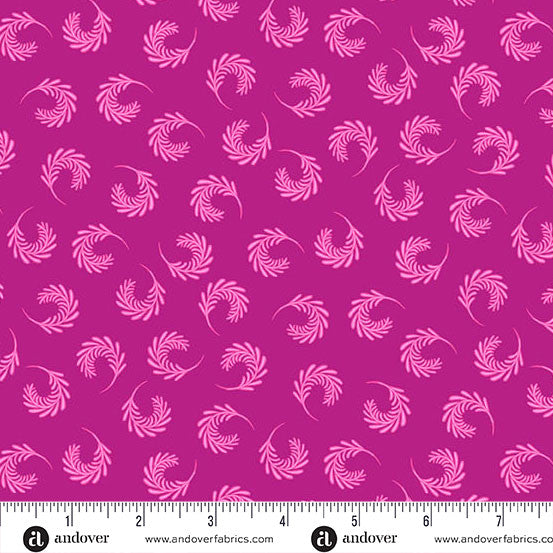 Mollys Magic by Sarah Maxwell Swirling Sprays Magenta