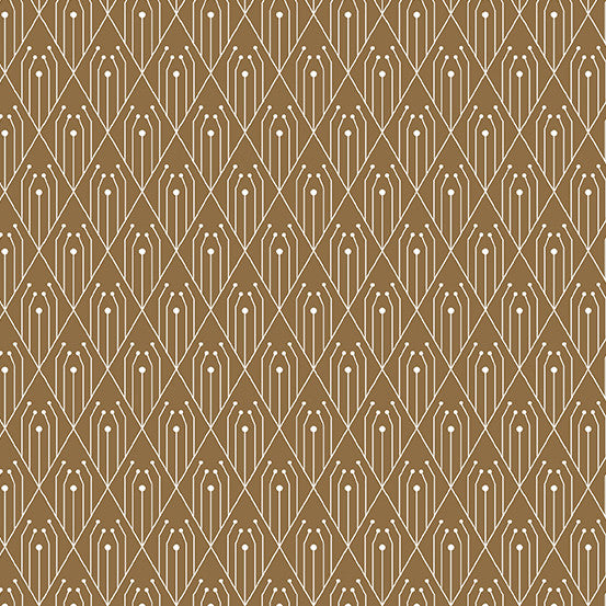 Century Prints - Deco by Giucy Giuce Diamonds Cinnamon