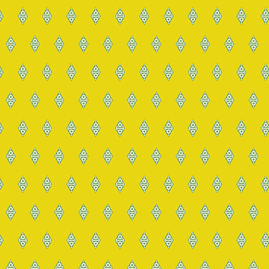Fabrics From the Attic by Giucy Giuce Alien Diamond Gooseberry