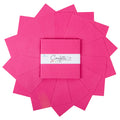 Confetti Cotton Riley Hot Pink 10 Inch Stacker, 42 Pcs.