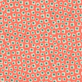 Poppies by Andover Fabrics Square in Square Orange
