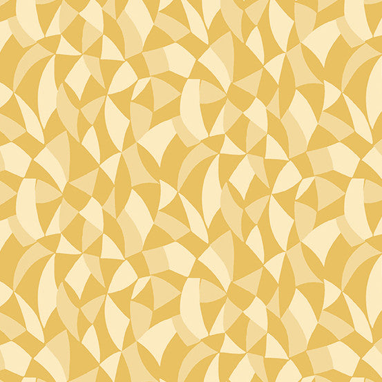 Poppies by Andover Fabrics Crackle Yellow