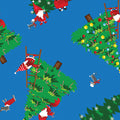 Merry Gnome Trees Dark Blue (Merry Gnomeville)