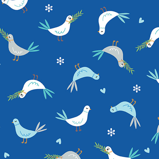 Doves of Peace Royal Blue (Noah's Journey)