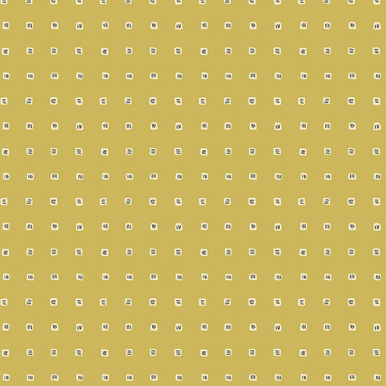 Frond by Andover Fabrics Cubes Yellow
