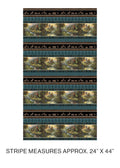 Cozy Cabin Stripe Teal (Cozy Cabin by Kinkade Studio)