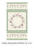 Etched Tulips Panel Cream (Evelyn's Etched Tulips)