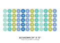 Daisy Ombre Stripe Blue/Multi (Chalk Garden)