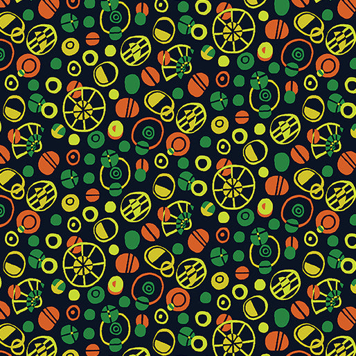 Bubbles and Shores Orange/Multi (Frogtastic)