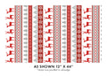Nordic Cabin Deer Stripe Red (Nordic Cabin)