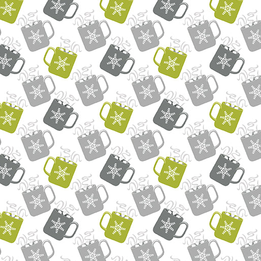 Nordic Mugs Lime/Grey (Nordic Cabin)