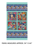 Sunshine Cats Panel Turq/Multi (Sunshine Cats)