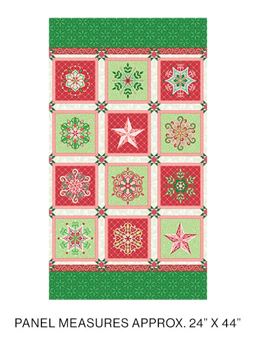 Snowflake Panel Multi (Holiday Jewels)
