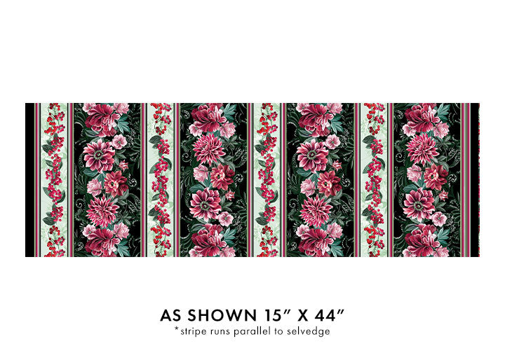 Winterberry Stripe Multi (Winterberry Floral)