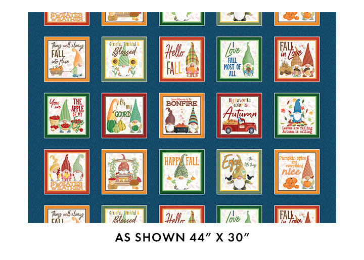 Autumn Gnome Boxes Blue (Falling for Gnomes)