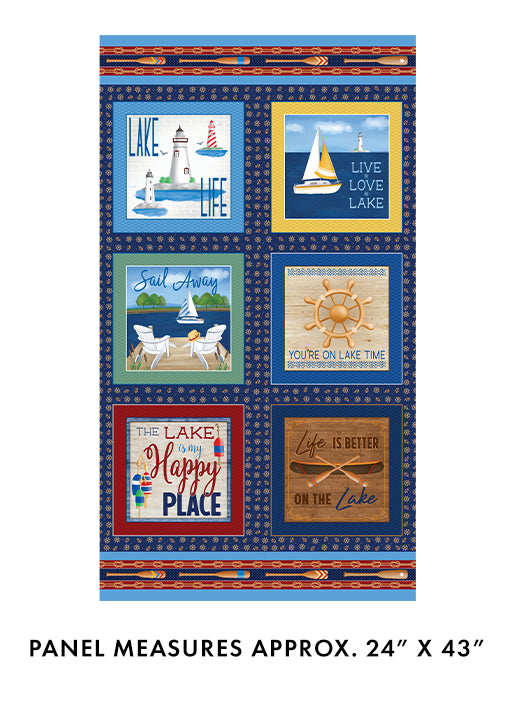 Sail Away Panel Navy (Sail Away)