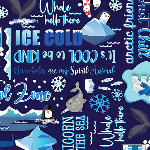 Cool Words Navy (Arctic Friends)