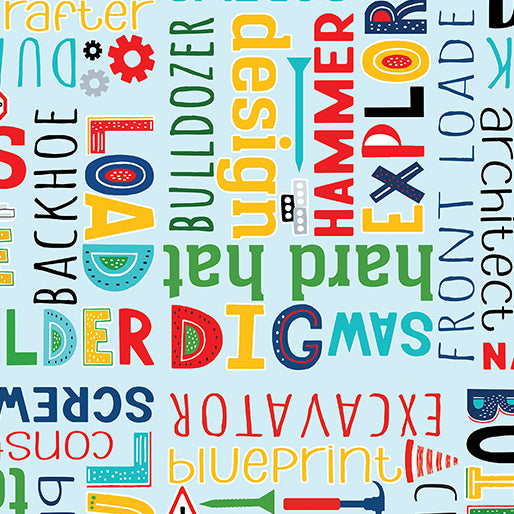 Construction Words Blue (Little Builder)