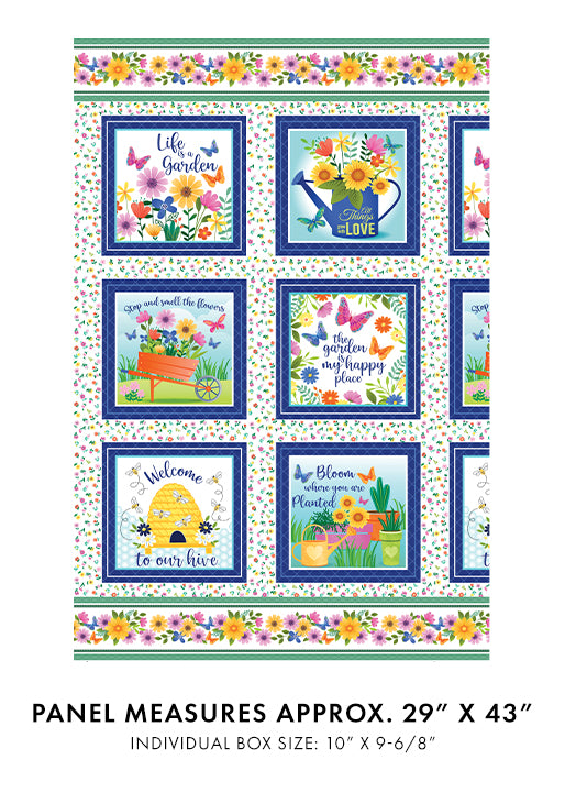 Love Grows Here Panel White (Love Grows Here)