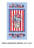 Bless Our Home Panel Blue (Faith, Family, Freedom)