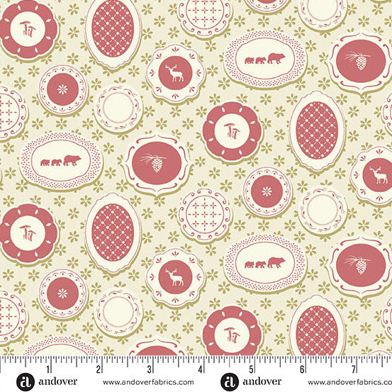 A Woodsy Cottage by Judy Jarvi Plate Wall Pale Green