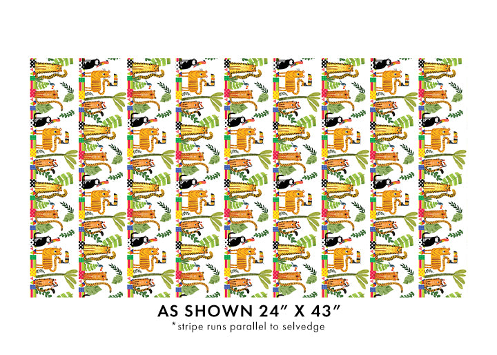 Safari Fun Stripe White/Multi (Safari Fun)