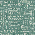 Burlap Coastal Words FrescaBlu (Burlap Coastal)