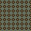 Tile Medallion Black/Multi (Shangri-La)