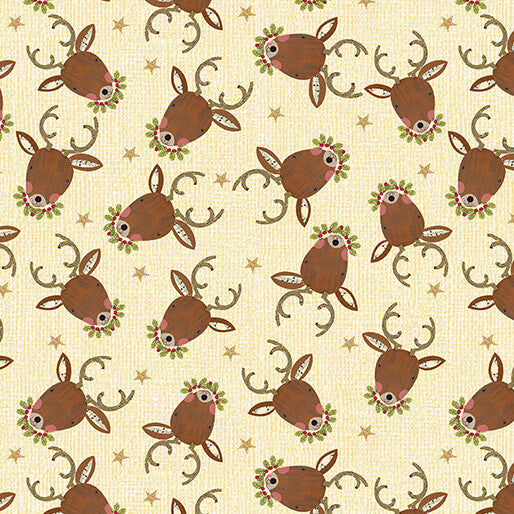 Reindeer Portrait Cream (White Christmas)
