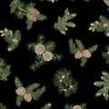 Pine Cones Black/Multi (Winter In The Pines)