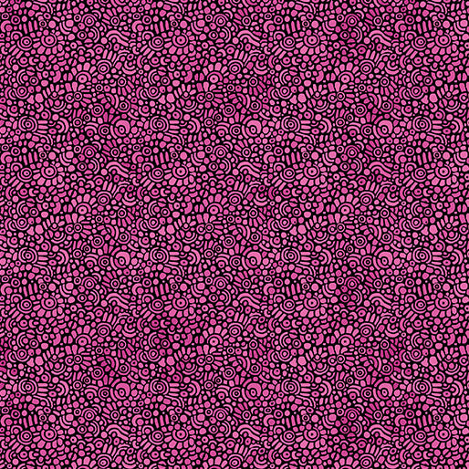Pebble Mosaic Fuchsia (Alluring Peacock)