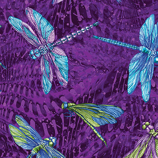 Large Dragonfly Purple/Multi (Dragonfly Wonder)