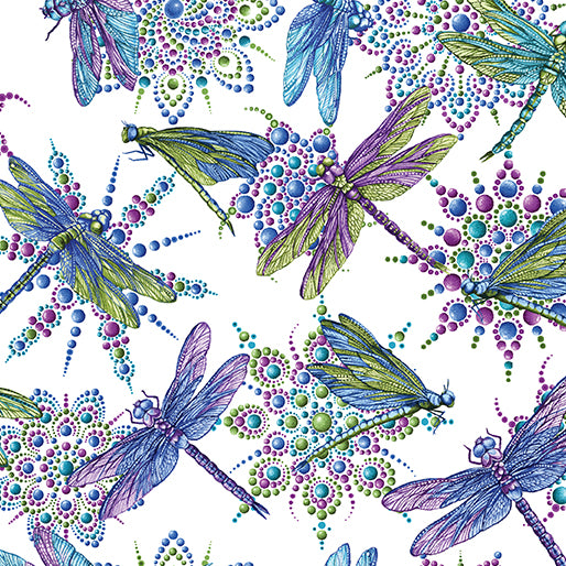 Small Dragonfly White/Multi (Dragonfly Wonder)
