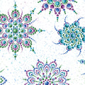 Beaded Medallion White/Multi (Dragonfly Wonder)