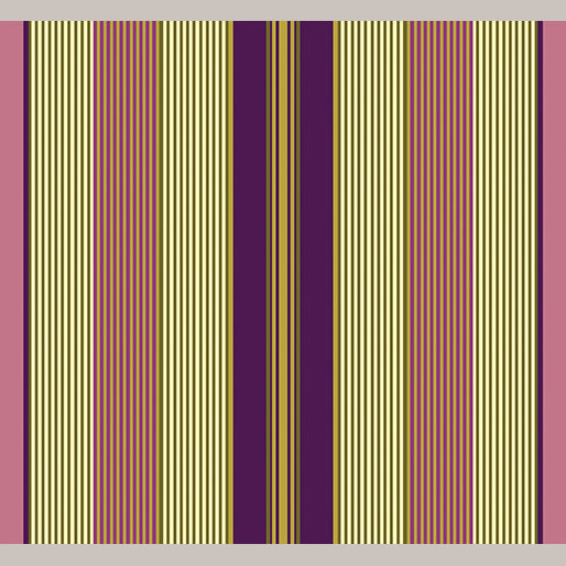 Awning Stripe Plum (Flower Festival 2)