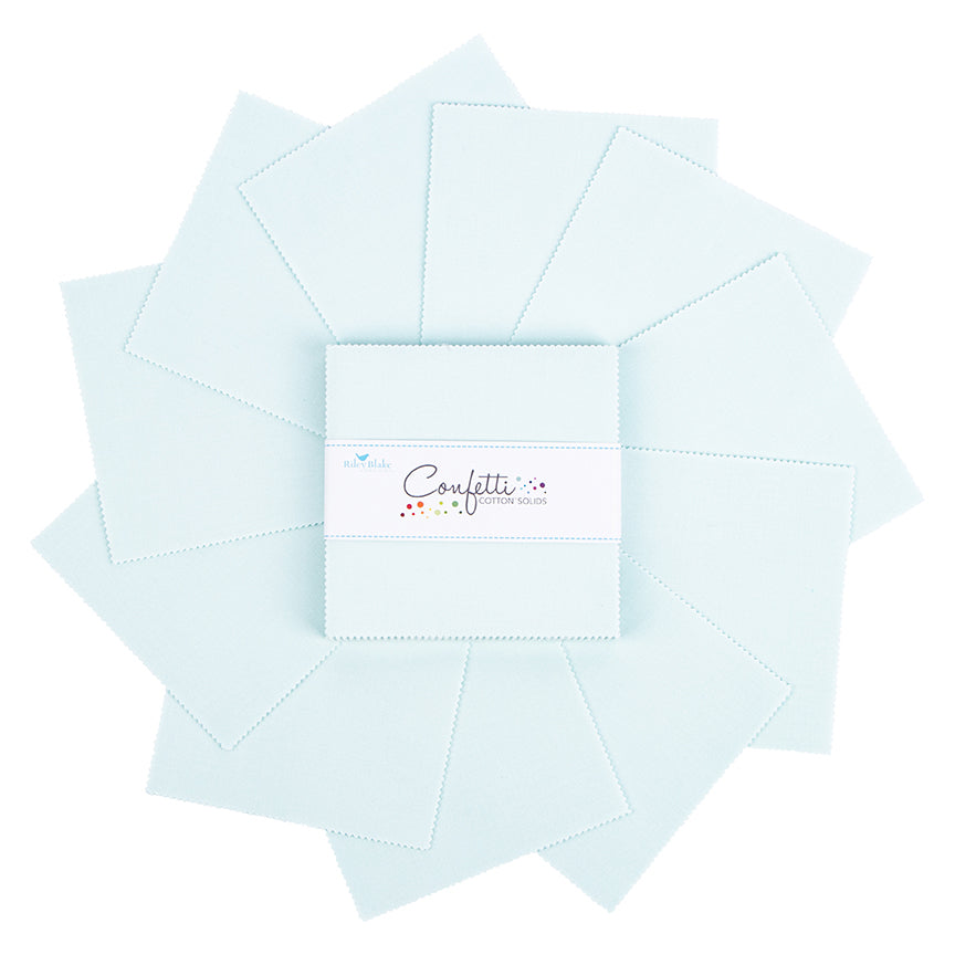 Confetti Cotton Bleached Denim 5 Inch Stacker, 42 Pcs.