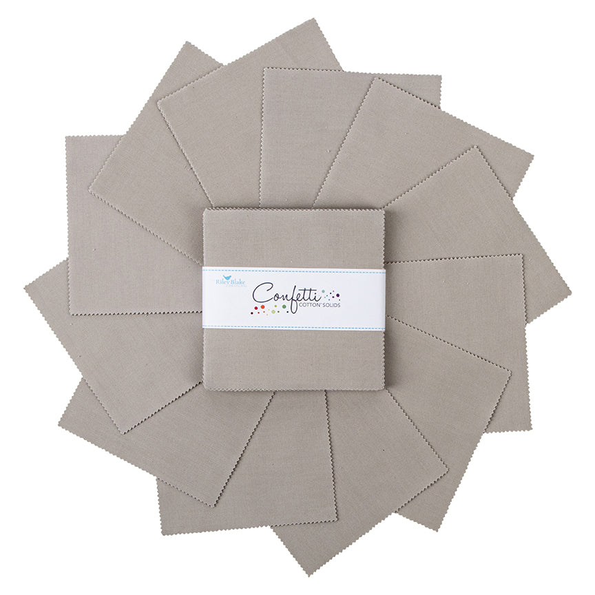 Confetti Cotton Cobblestone 5 Inch Stacker, 42 Pcs.