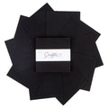 Confetti Cotton Pitch Black 5 Inch Stacker, 42 Pcs.