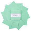 Confetti Cotton Sweet Mint 5 Inch Stacker, 42 Pcs.