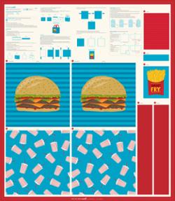 Cut Sew Create Hamburger Tote 20931