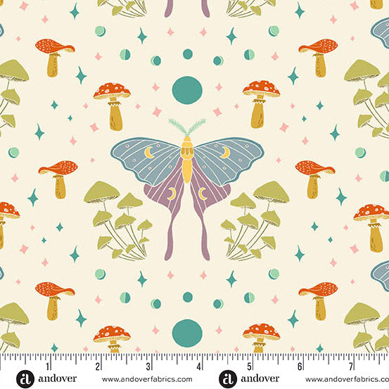 Celestial Garden by Alexandra Bordallo Moonlit Moths Cream