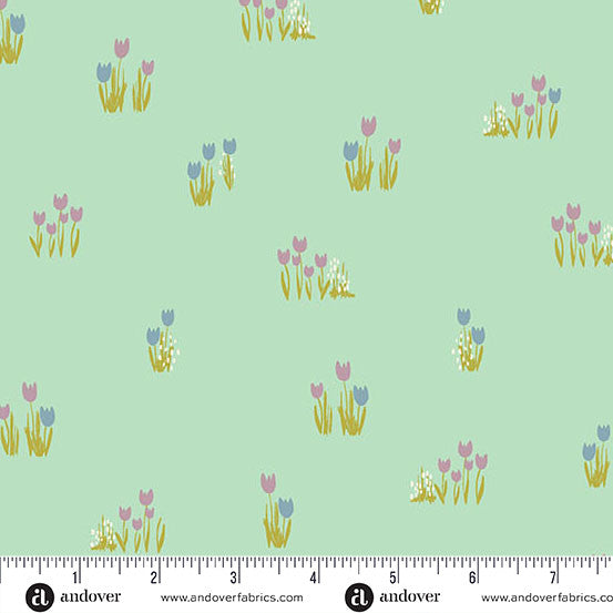 Celestial Garden by Alexandra Bordallo Tulip Bulbs Teal