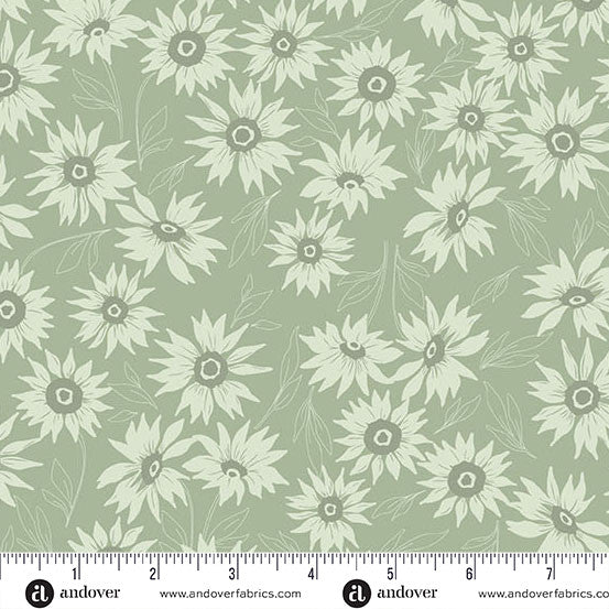 Color Me Whispered by Stephanie Organes Marguerite Mist Sage Green