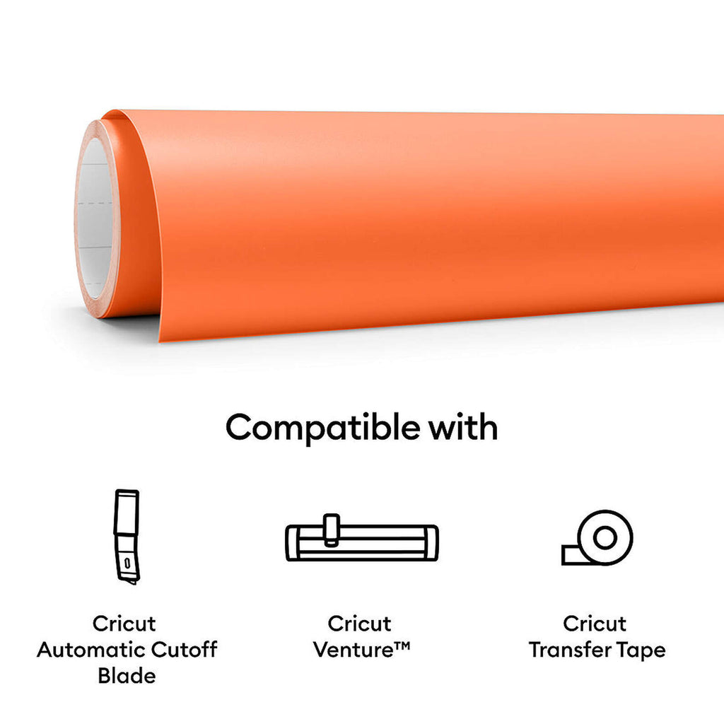 Cricut Smart Vinyl - Removable, Orange 5ft