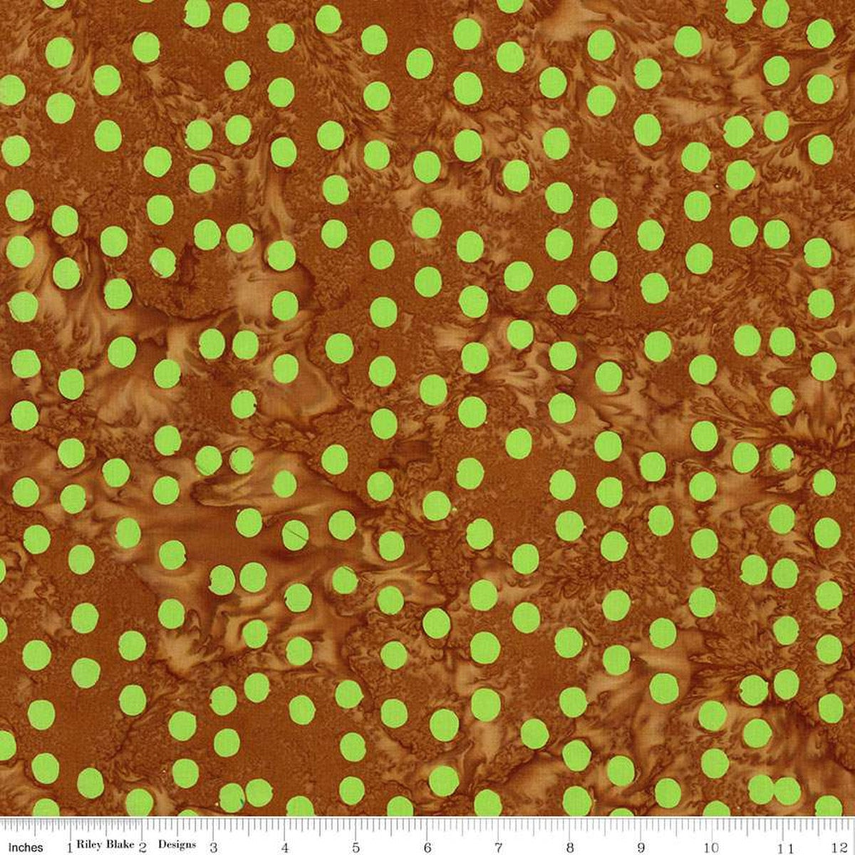 Batiks Elementals Polka Pop Peridot Fern