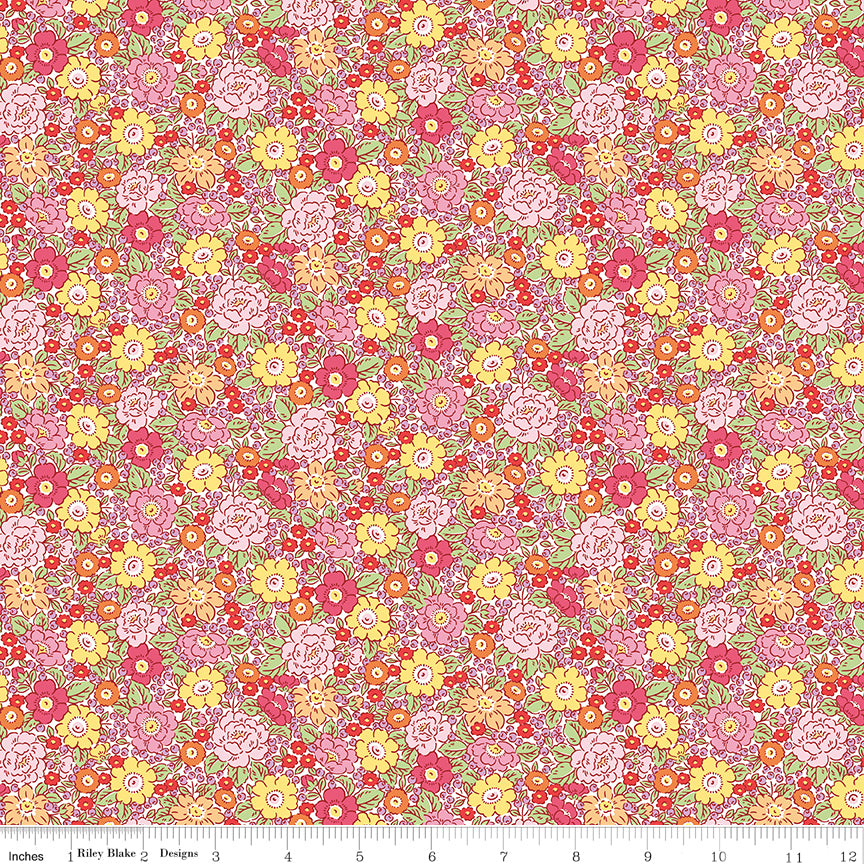 PRE-ORDER: Traditional 30's Floral Pink