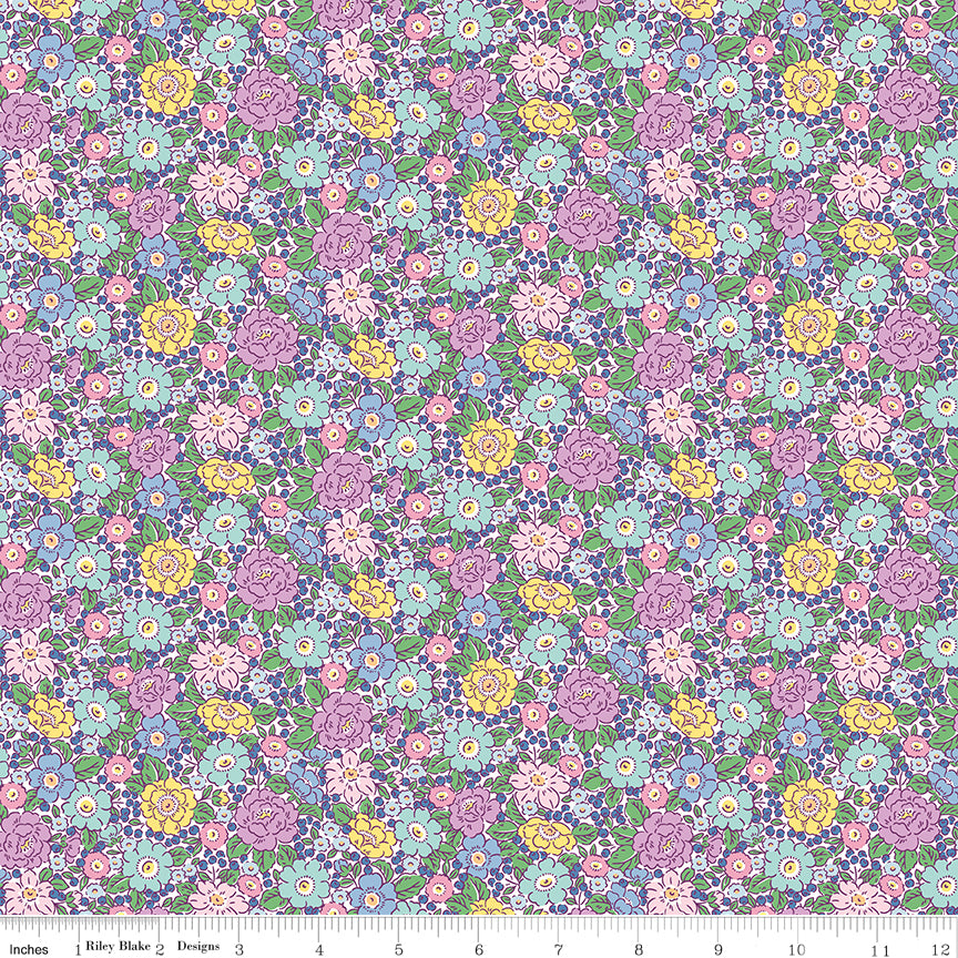 PRE-ORDER: Traditional 30's Floral Purple