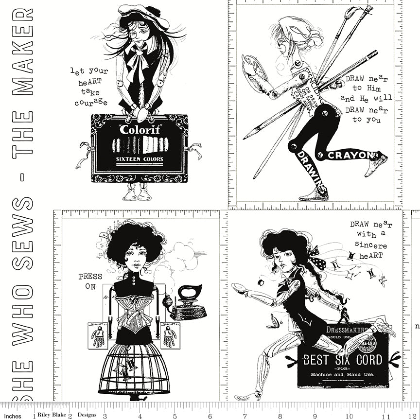 PRE-ORDER: She Who Sews–The Maker Sew by No. Colorbook White
